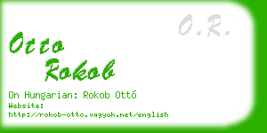 otto rokob business card