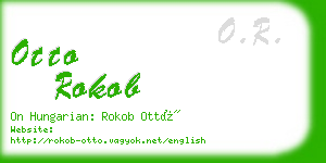 otto rokob business card